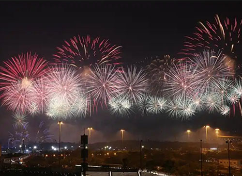 松潘县焰火晚会